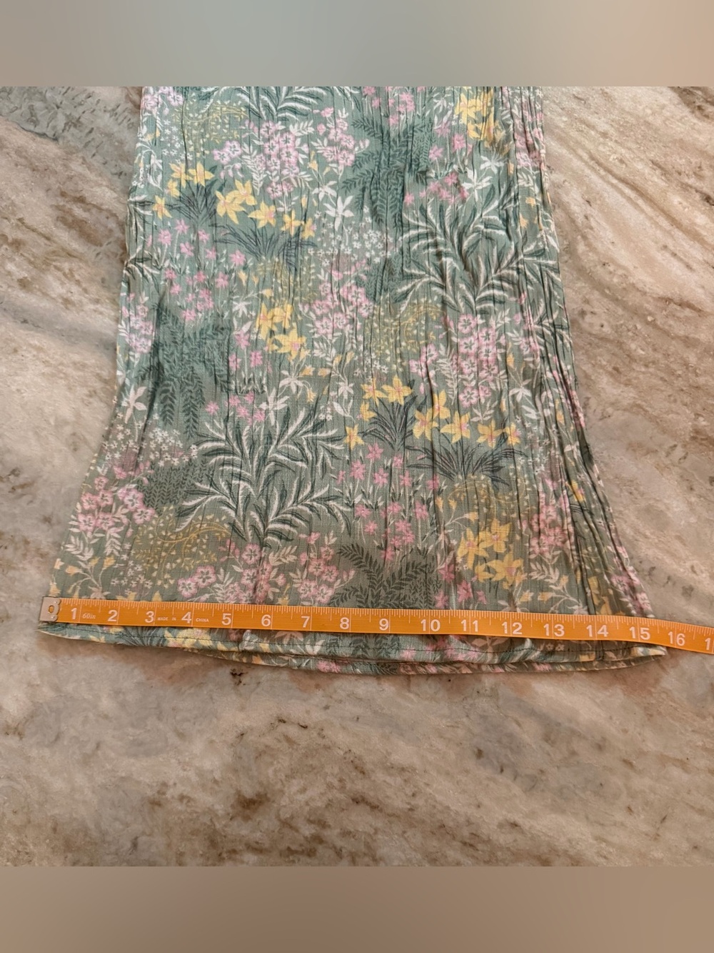 Wonderly Green Floral Pull-On Palazzo Pants - L - Picture 8 of 10